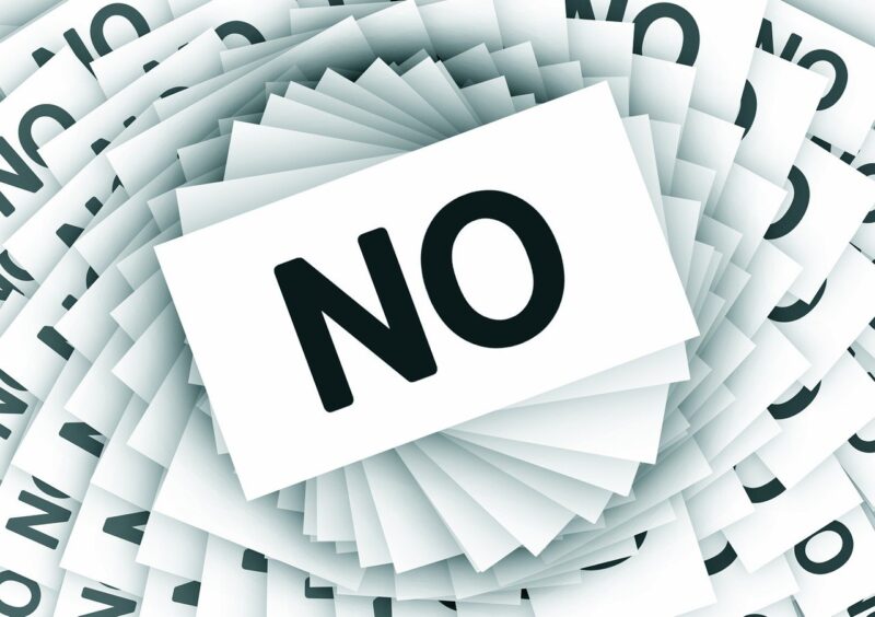 Il pericolo di dire sempre "no"