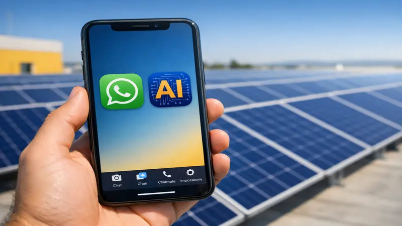 Ho costruito un assistente AI su WhatsApp per una società di impianti fotovoltaici. Ecco com'è andata.